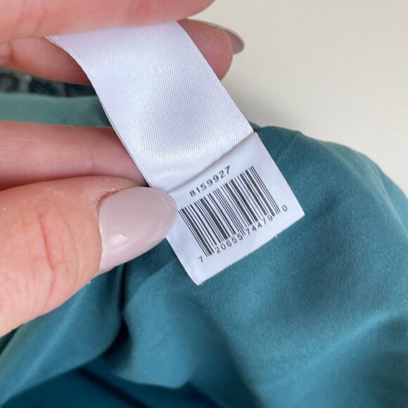 1. State Sleeveless Snake Print Ruched Ruffle Mini Dress Blue 12 Keyhole Back - Picture 9 of 11